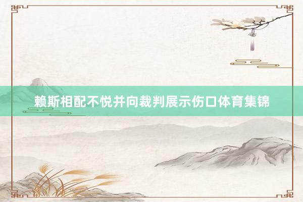 赖斯相配不悦并向裁判展示伤口体育集锦