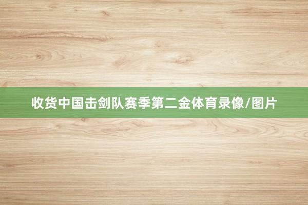 收货中国击剑队赛季第二金体育录像/图片