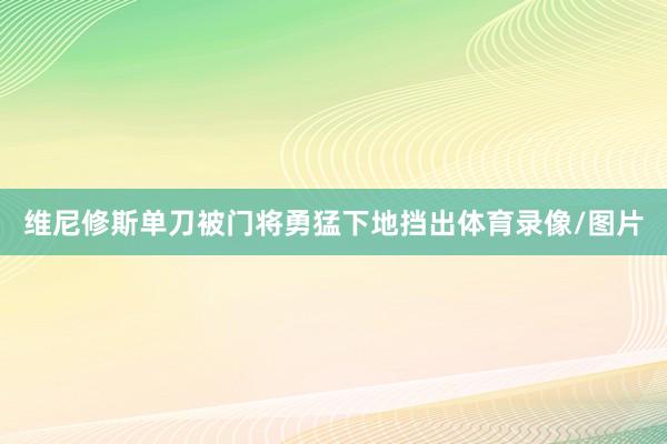 维尼修斯单刀被门将勇猛下地挡出体育录像/图片