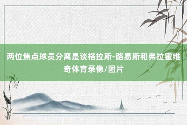两位焦点球员分离是谈格拉斯-路易斯和弗拉霍维奇体育录像/图片
