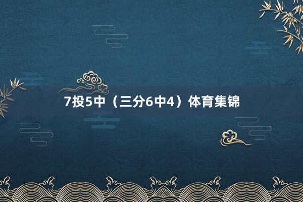7投5中（三分6中4）体育集锦