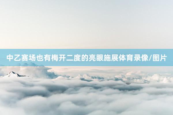 中乙赛场也有梅开二度的亮眼施展体育录像/图片