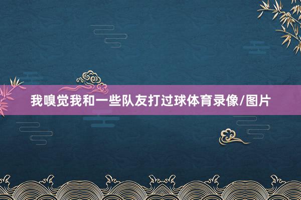我嗅觉我和一些队友打过球体育录像/图片