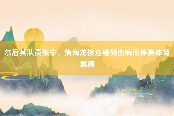 尔后其队员张宁、焦海龙接连碰到伤病而停赛体育集锦