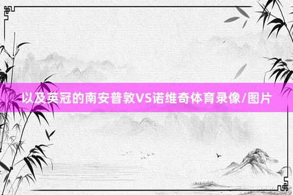 以及英冠的南安普敦VS诺维奇体育录像/图片