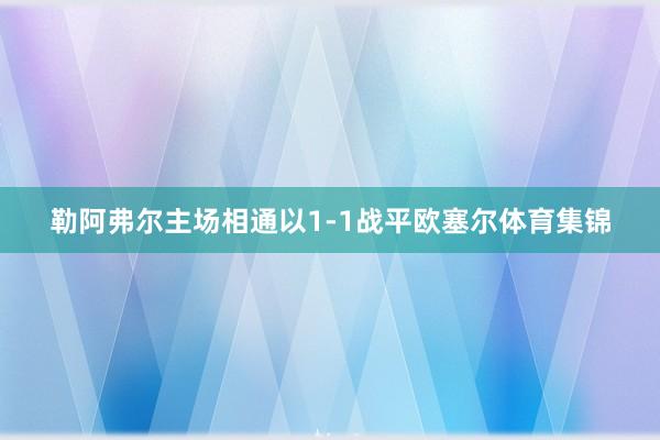 勒阿弗尔主场相通以1-1战平欧塞尔体育集锦