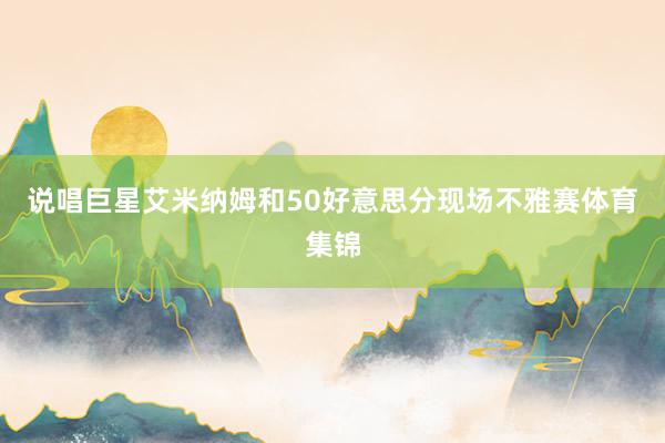 说唱巨星艾米纳姆和50好意思分现场不雅赛体育集锦